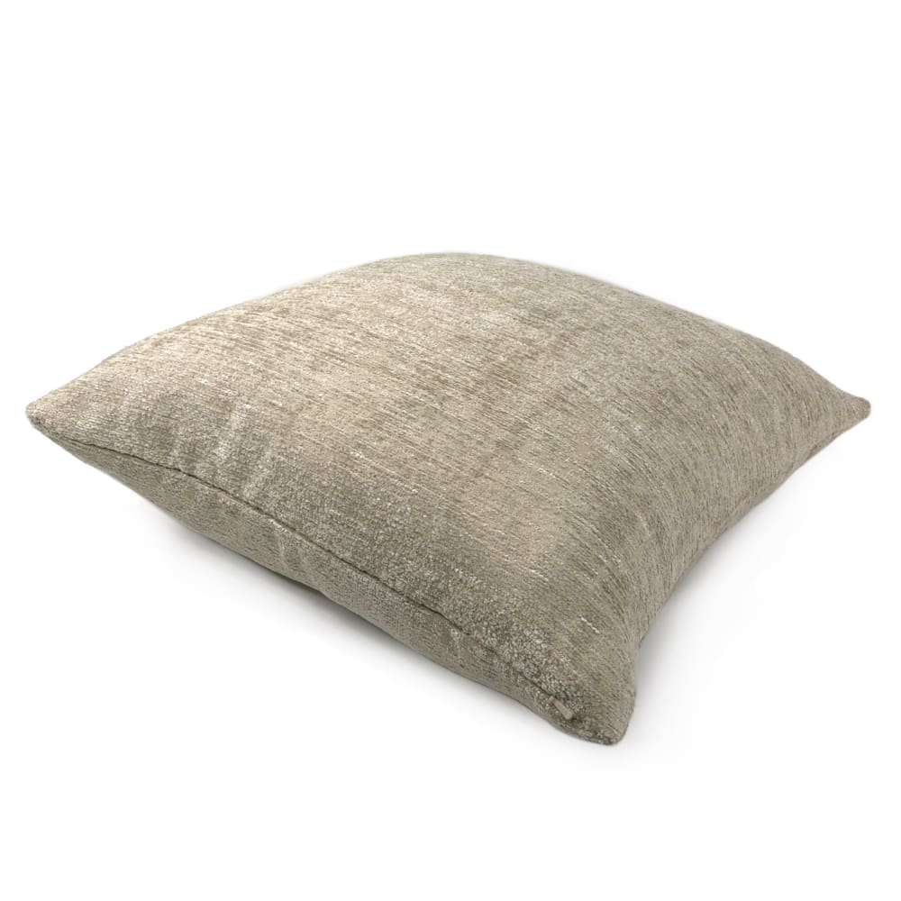 Knox Sandstone Slub Textured Chenille Pillow Cover - Aloriam