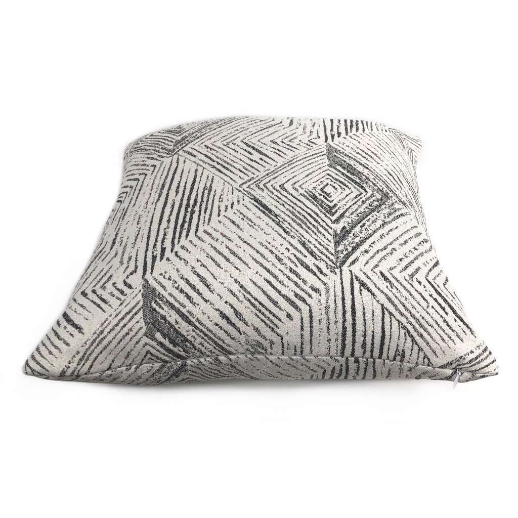 Aloriam Clearance Kori Geometric Etchings Black Off White Pillow Cover Sold Out Fits 12x18 Insert