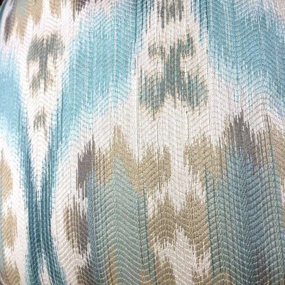 Kravet 32548.1635 Ikat Southwest Motif Aqua Blue Beige Pillow Cushion Cover