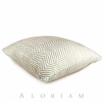 Kravet Candice Olson Entrigued Ginger & Cream Herringbone Pillow Cover - Aloriam