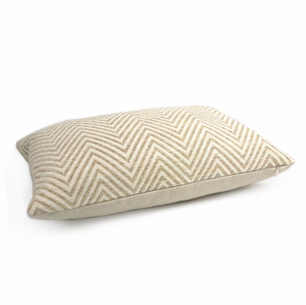 Kravet Candice Olson Entrigued Ginger & Cream Herringbone Pillow Cover - Aloriam