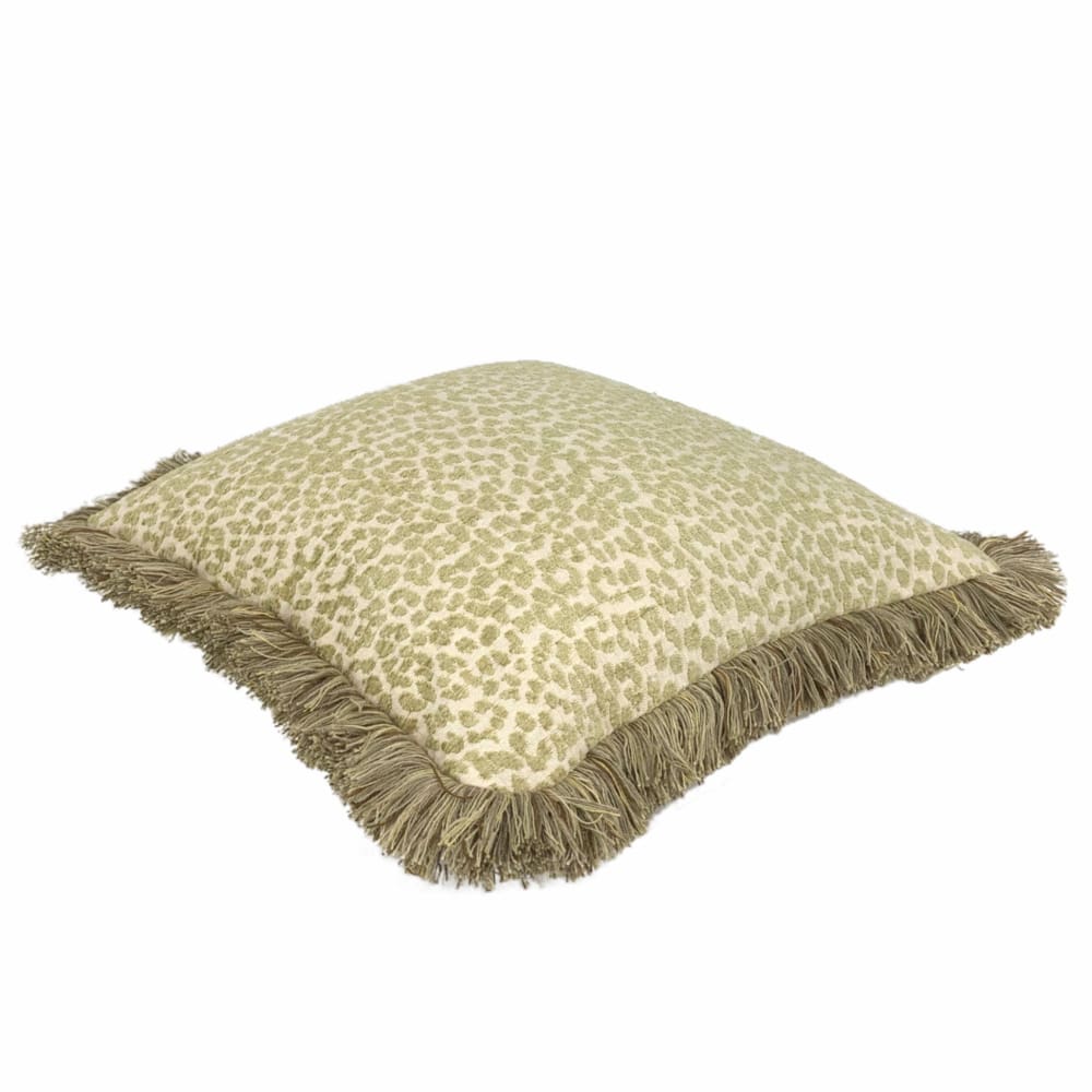 Kravet Candice Olson Tetouan Leopard Cheetah Animal Spots Spring Green Pillow Cushion - Aloriam