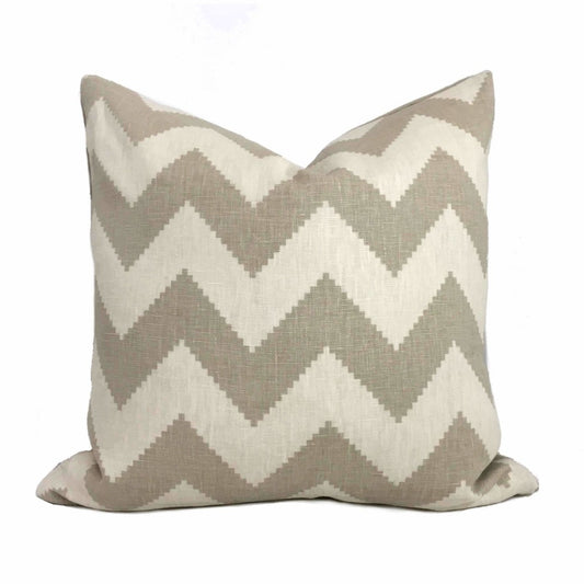 Kravet Jonathan Adler Limitless Pebble Beige Cream Chevron Stripe Pillow Cover Apps  Save Products/Kravet Jonathan Adler Limitless Pebble Beige Cream Chevron Stripe Pillow Cover by Aloriam