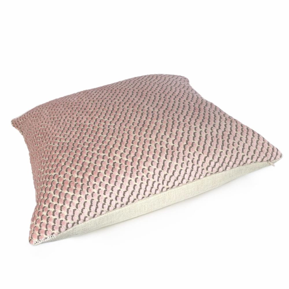 Kravet Kate Spade Mazzy Dot Blush Pink Velvet Dots Pillow Cover - Aloriam