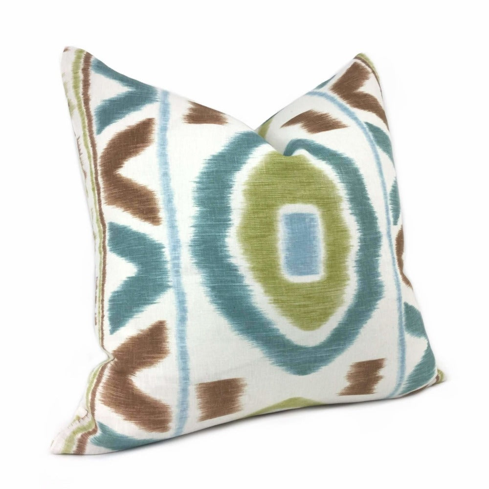 Kravet Thom Filicia Prospect Capri Ikat Tribal Motif Pillow Cover Euro Sham 24x24 26x26 28x28