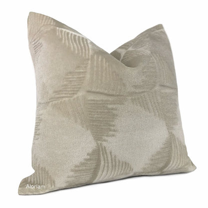 Ludlow Griege Mohair Velvet Pillow Cover (Brunschwig & Fils Fabric) - Aloriam