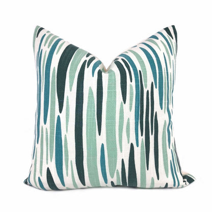 Lulu DK Island Sea Green Aqua Teal Pillow Cover Cushion Pillow Case Euro Sham 16x16 18x18 20x20 22x22 24x24 26x26 28x28 Lumbar Pillow 12x18 12x20 12x24 14x20 16x26 by Aloriam