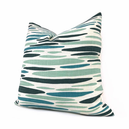 Lulu DK Island Sea Green Aqua Teal Pillow Cover Cushion Pillow Case Euro Sham 16x16 18x18 20x20 22x22 24x24 26x26 28x28 Lumbar Pillow 12x18 12x20 12x24 14x20 16x26 by Aloriam