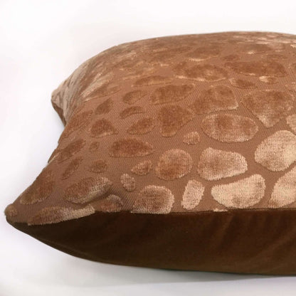 Ballard Designs Leopard Camel Velvet Decorative Pillow