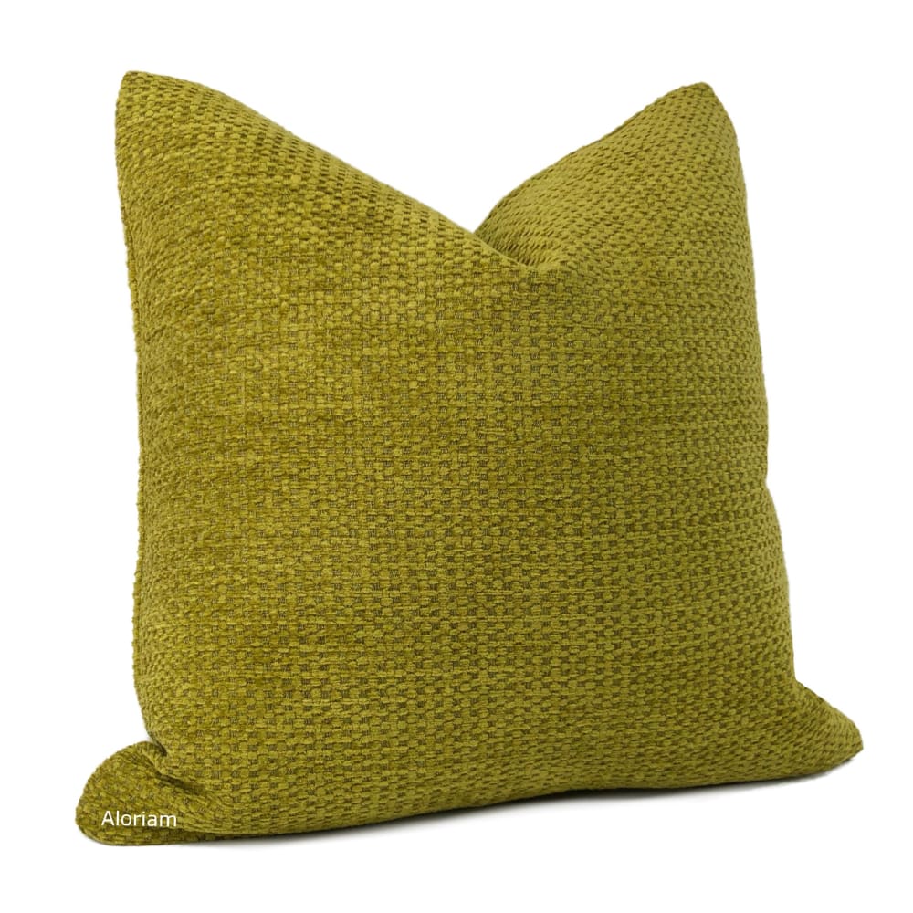 McKenna Chartreuse Chenille Texture Pillow Cover - Aloriam