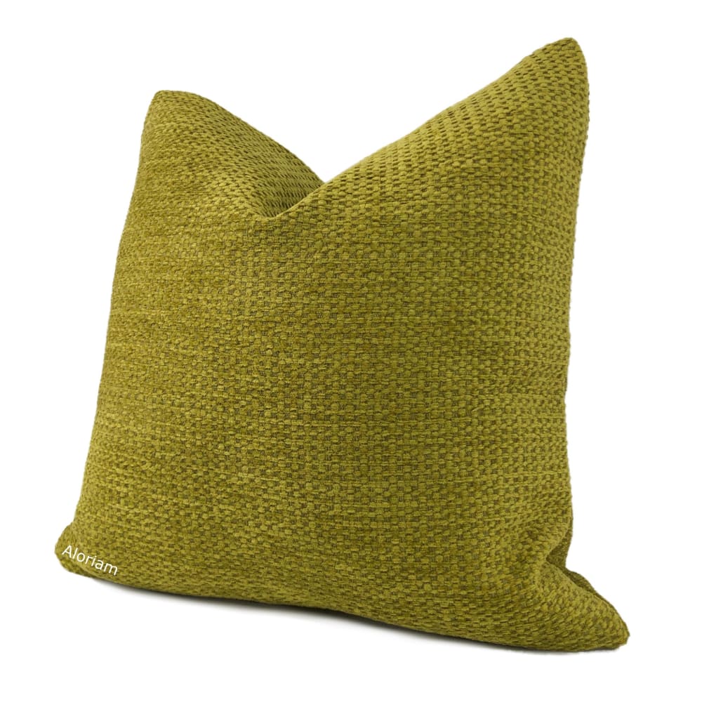 McKenna Chartreuse Chenille Texture Pillow Cover - Aloriam