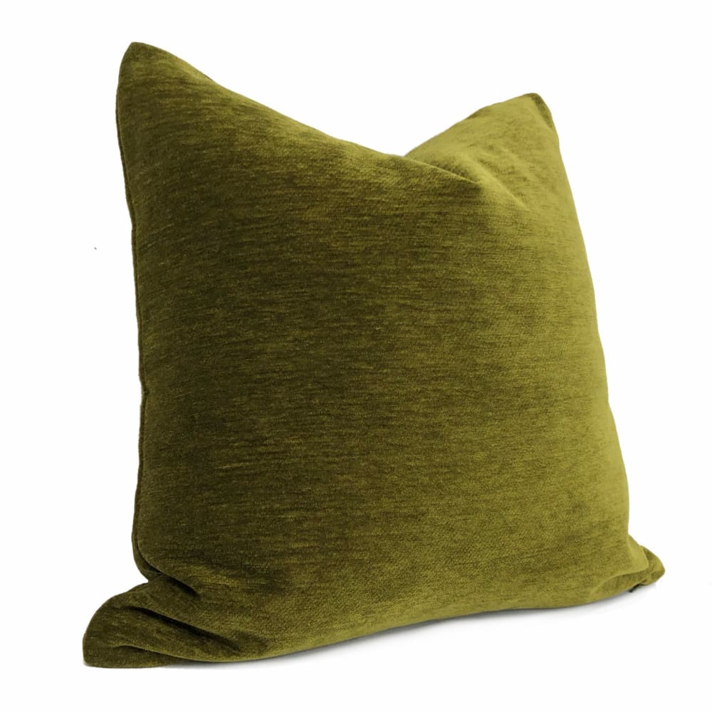 Moss Green Chenille Pillow Cover - Aloriam