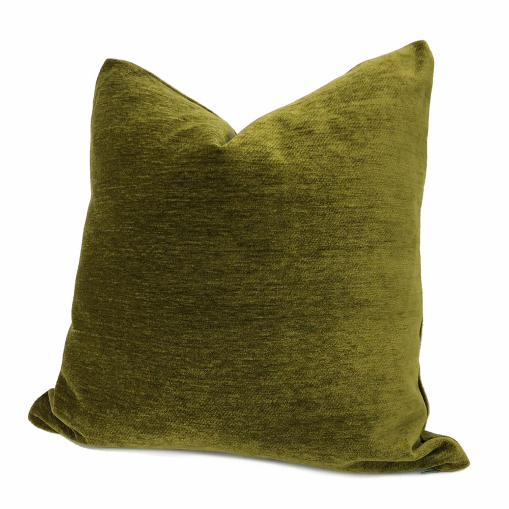 Moss Green Chenille Pillow Cover - Aloriam