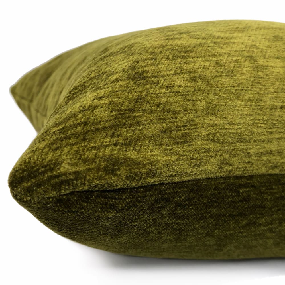 Moss Green Chenille Pillow Cover - Aloriam