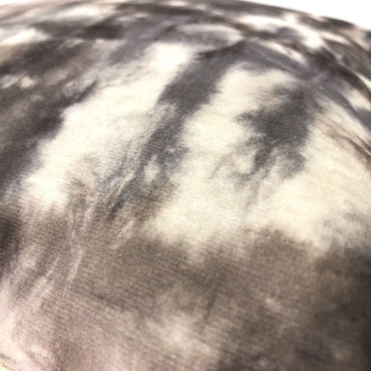 Nari Taupe Gray Cream Tie Dyed Velvet Cushion 16x16 18x18 20x20 22x22 24x24 26x26 28x28