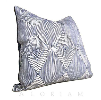 Nate Berkus Navy Blue White Geometric Diamond Pattern Pillow Cover Cushion Pillow Case Euro Sham 16x16 18x18 20x20 22x22 24x24 26x26 28x28 Lumbar Pillow 12x18 12x20 12x24 14x20 16x26 by Aloriam