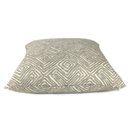 Nate Berkus Tribal Maze Gray Cream Cotton Print Pillow Sham