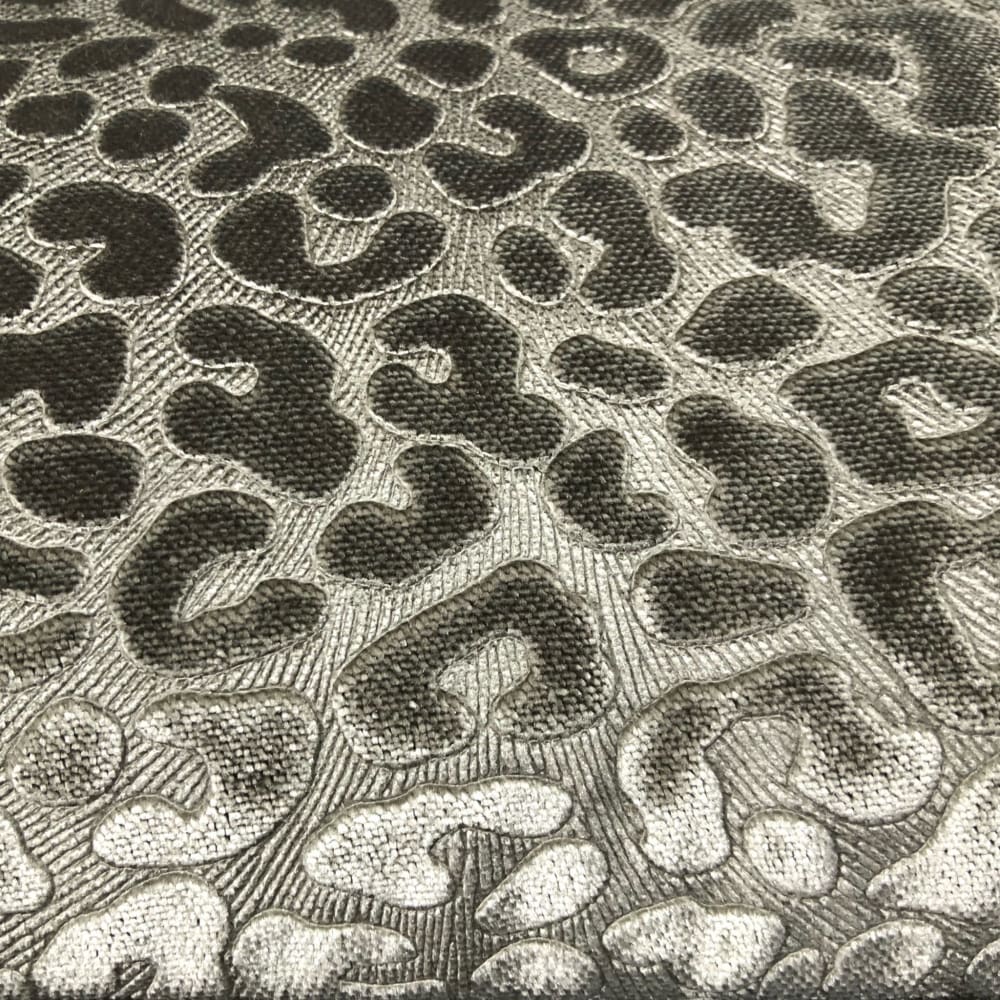 Nyssa Silvery Taupe Leopard Embossed Velvet Pillow Cover - Aloriam