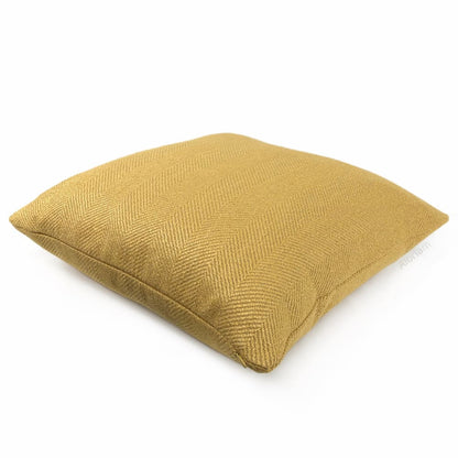 Parker Ochre Yellow Herringbone Pillow Cover - Aloriam