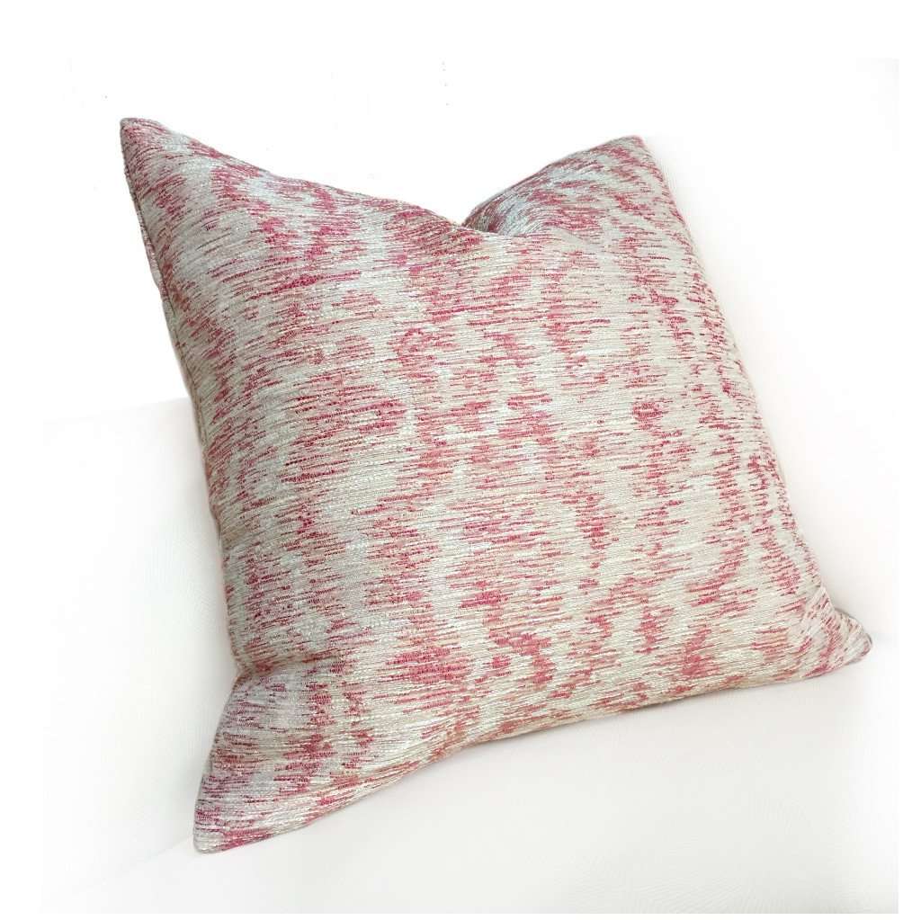 Pink Ivory Abstract Texture Pillow Cover, Fits 18x18" 20x20" Cushion Inserts Cushion Pillow Case Euro Sham 16x16 18x18 20x20 22x22 24x24 26x26 28x28 Lumbar Pillow 12x18 12x20 12x24 14x20 16x26 by Aloriam