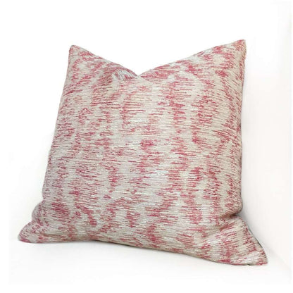 Pink Ivory Abstract Texture Pillow Cover, Fits 18x18" 20x20" Cushion Inserts Cushion Pillow Case Euro Sham 16x16 18x18 20x20 22x22 24x24 26x26 28x28 Lumbar Pillow 12x18 12x20 12x24 14x20 16x26 by Aloriam