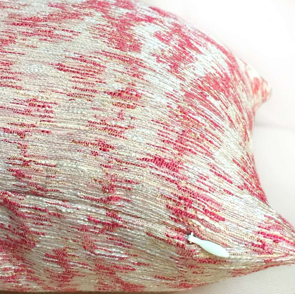 Pink Ivory Abstract Texture Pillow Cover, Fits 18x18" 20x20" Cushion Inserts Cushion Pillow Case Euro Sham 16x16 18x18 20x20 22x22 24x24 26x26 28x28 Lumbar Pillow 12x18 12x20 12x24 14x20 16x26 by Aloriam