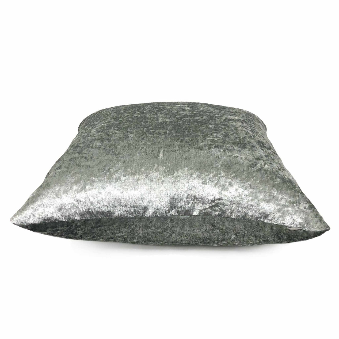 Polaris Silver Gray Crushed Velvet Pillow Cover