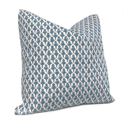 Ponce Blueridge Leaf Print Pillow Cover (Lacefield Designs fabric) - Aloriam