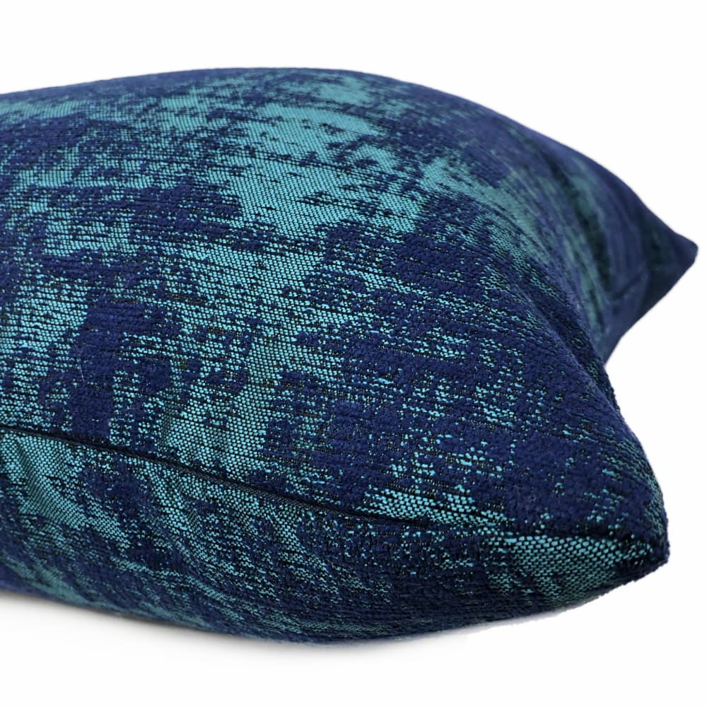 Prisma Aqua Ultramarine Blue Modern Texture Pillow Cover - Aloriam