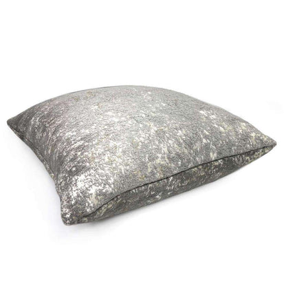 Ainsley Dove Gray Silver Patina Abstract Texture Pillow Cover