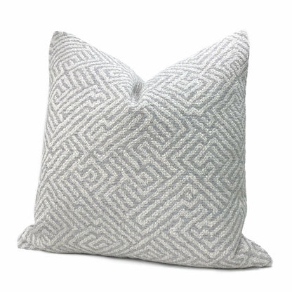 Rhodes Gray Greek Maze Pillow Cover - Aloriam