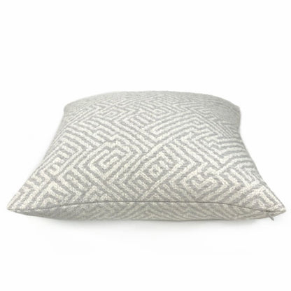 Rhodes Gray Greek Maze Pillow Cover - Aloriam