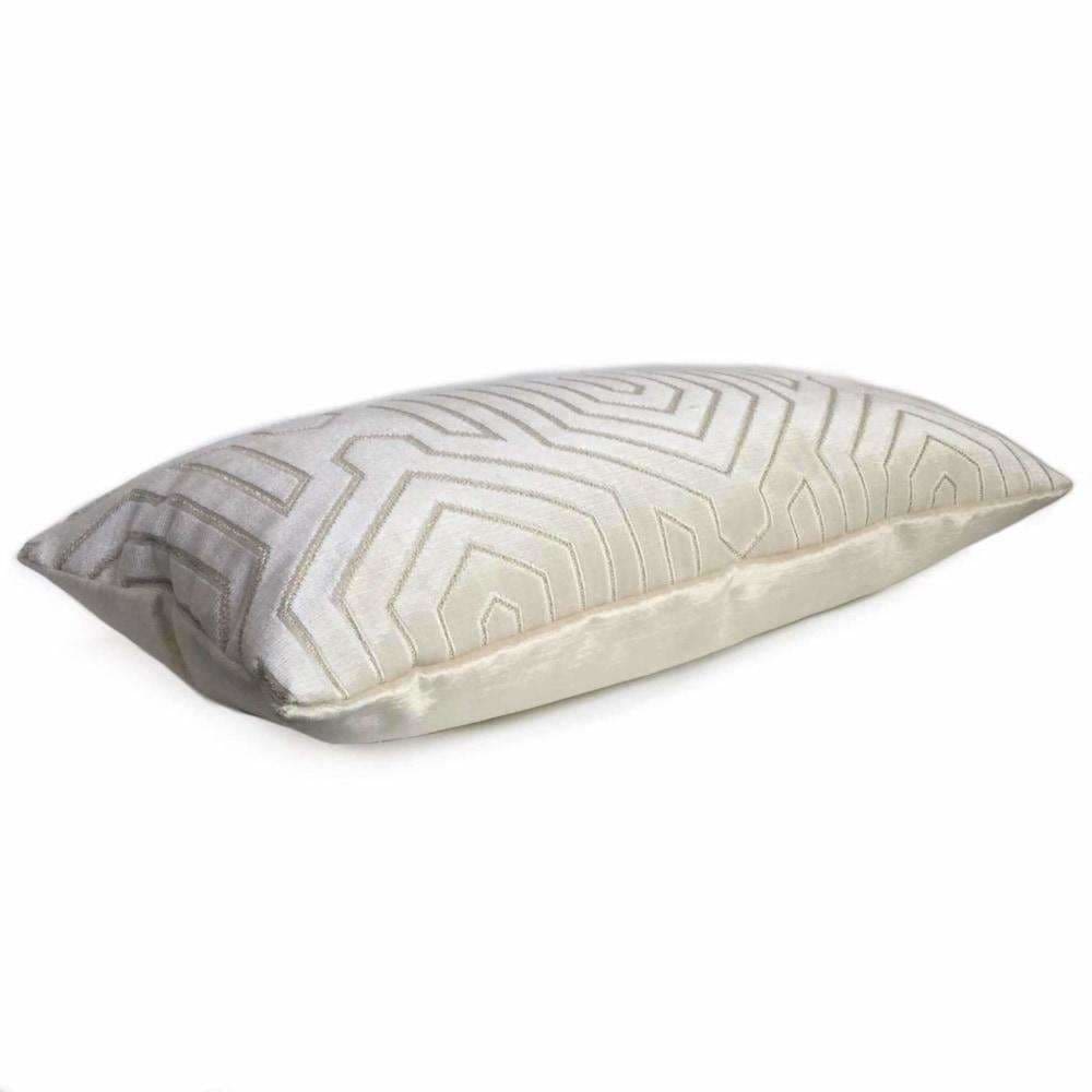 Robert Allen Beacon Hill Primo Cream Contoured Velvet Pillow Cover - Aloriam