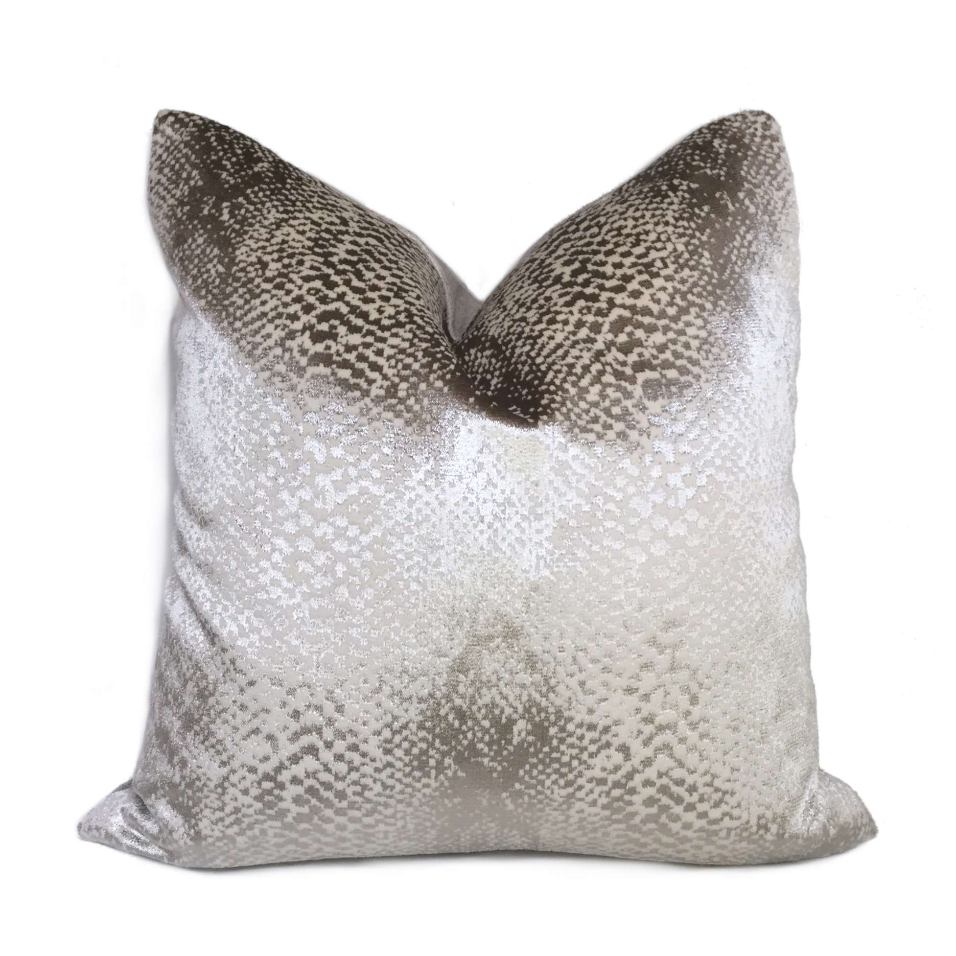 Robert Allen Hidden World Zinc Silver Gray Velvet Pillow Cushion Cover Cushion Pillow Case Euro Sham 16x16 18x18 20x20 22x22 24x24 26x26 28x28 Lumbar Pillow 12x18 12x20 12x24 14x20 16x26 by Aloriam