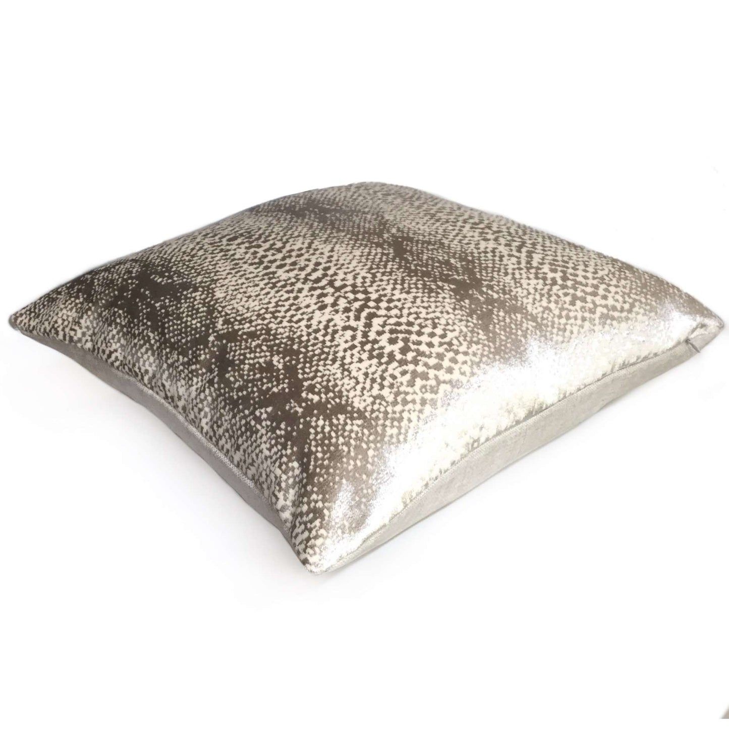 Robert Allen Hidden World Zinc Silver Gray Velvet Pillow Cushion Cover Cushion Pillow Case Euro Sham 16x16 18x18 20x20 22x22 24x24 26x26 28x28 Lumbar Pillow 12x18 12x20 12x24 14x20 16x26 by Aloriam