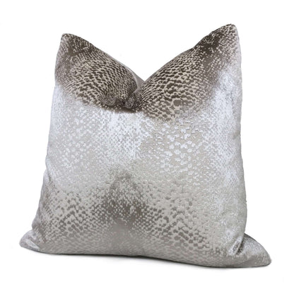 Robert Allen Hidden World Zinc Silver Gray Velvet Pillow Cushion Cover Cushion Pillow Case Euro Sham 16x16 18x18 20x20 22x22 24x24 26x26 28x28 Lumbar Pillow 12x18 12x20 12x24 14x20 16x26 by Aloriam