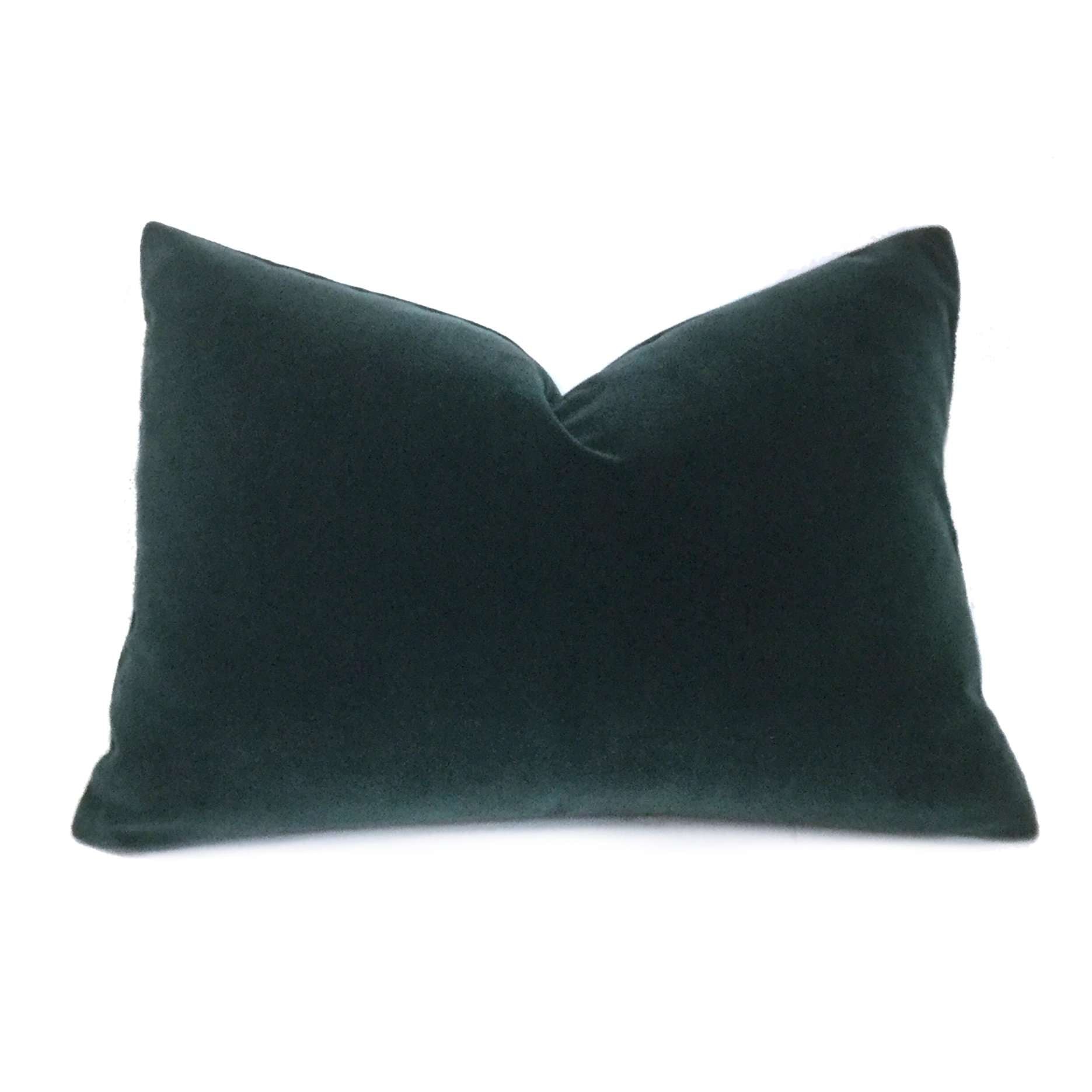 Dark green velvet pillow hotsell