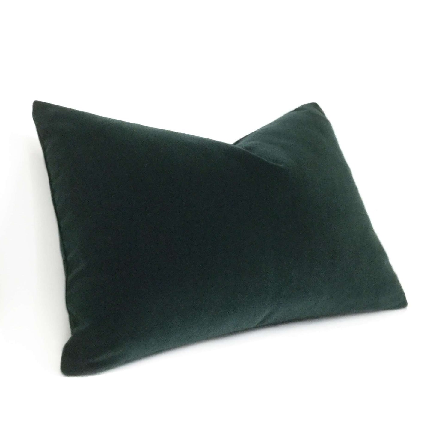 Robert Allen Lady Elsie Tourmaline Dark Green Cotton Italian Velvet Pillow Cover