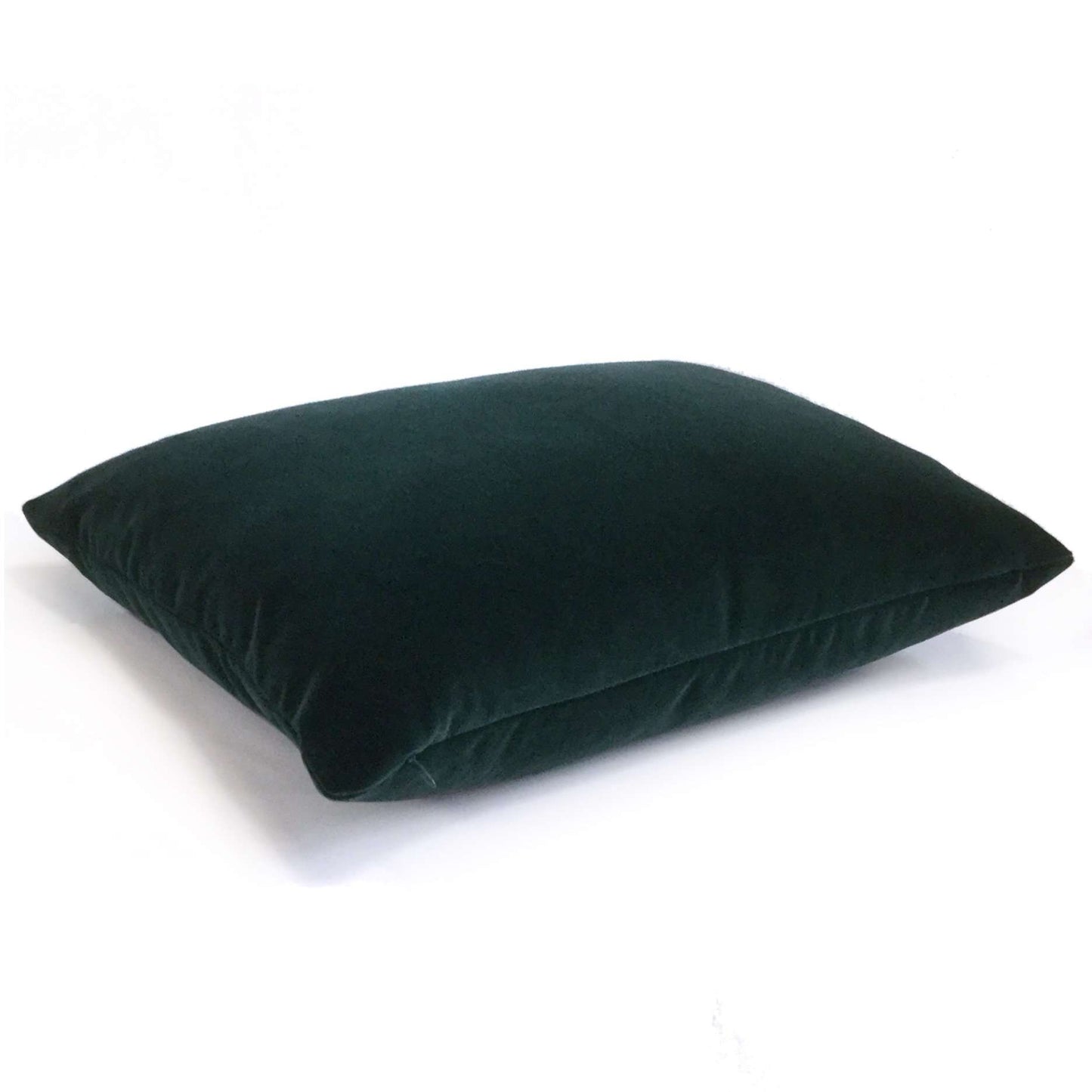 Robert Allen Lady Elsie Tourmaline Dark Green Cotton Italian Velvet Pillow Case