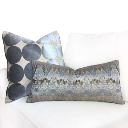 Robert Allen Plush Dotscape Velvet Dots Circles Dove Gray Pillow Cover Cushion Pillow Case Euro Sham 16x16 18x18 20x20 22x22 24x24 26x26 28x28 Lumbar Pillow 12x18 12x20 12x24 14x20 16x26 by Aloriam