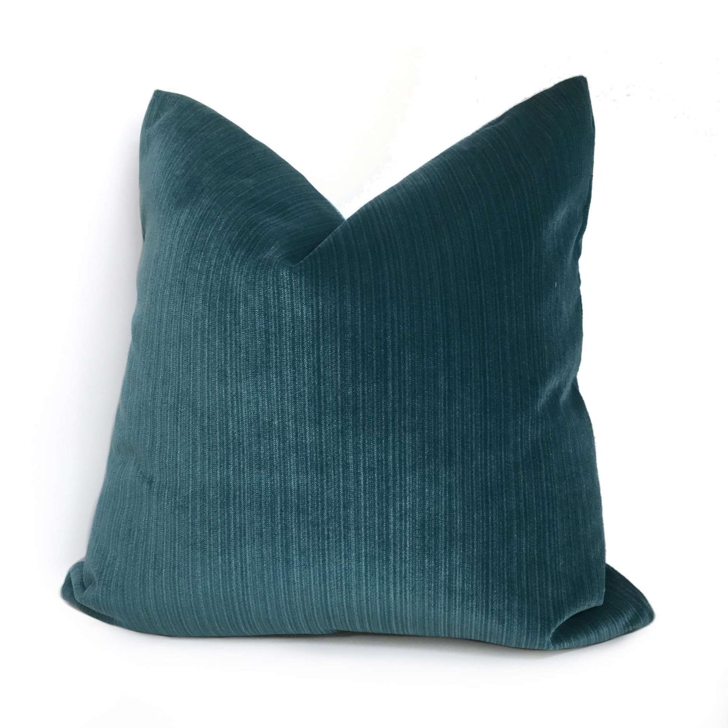 Robert Allen Plush Strie Teal Velvet Cushion