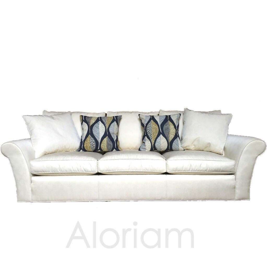 Robert Allen Woodblock Leaf Indigo Pillow Cover by Aloriam