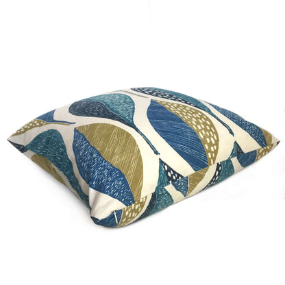 Robert Allen Woodblock Leaf Peacock Pillow Sham