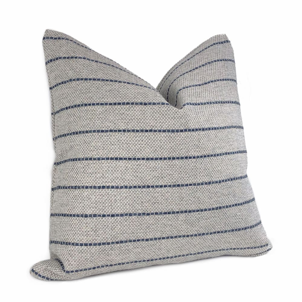 Rockwell Gray Blue Stripe Pillow Cover - Aloriam