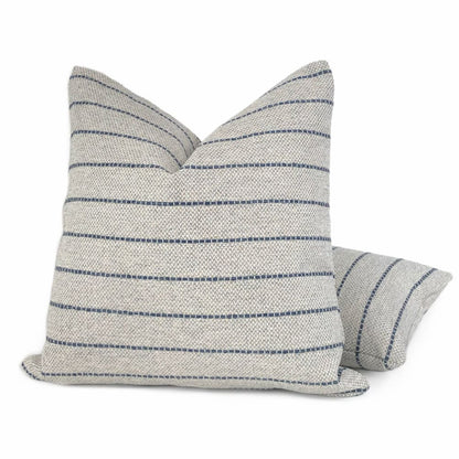 Rockwell Gray Blue Stripe Pillow Cover - Aloriam