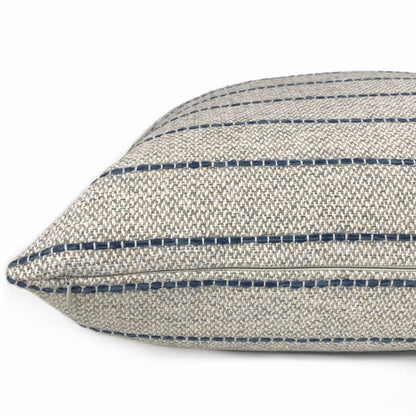 Rockwell Gray Blue Stripe Pillow Cover - Aloriam