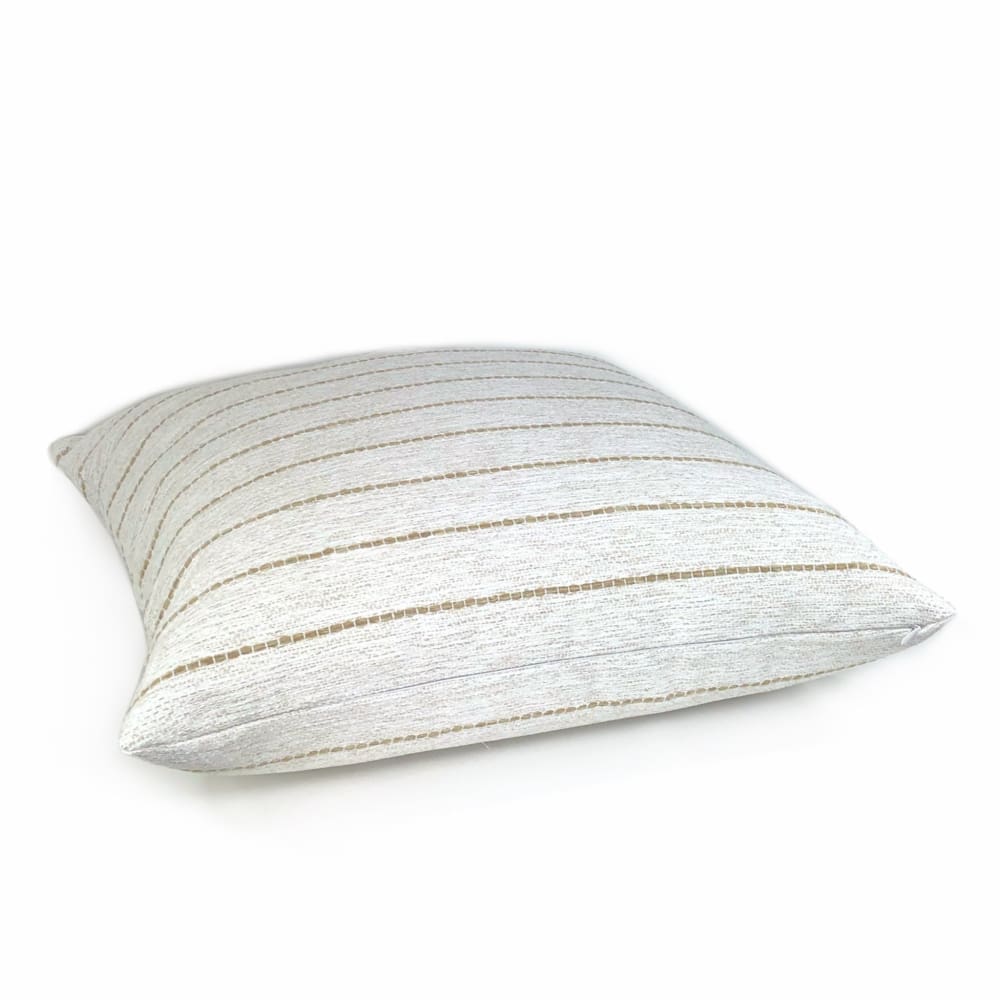 Rockwell White Beige Stripe Pillow Cover - Aloriam