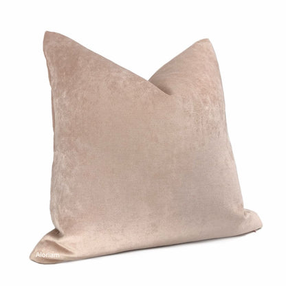 Rose Blush Pink Chenille Pillow Cover - Aloriam