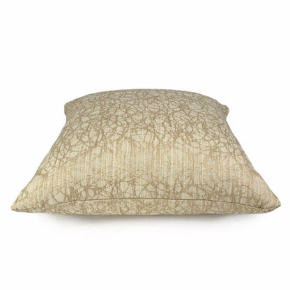 Roslyn Golden Beige Abstract Pillow Cover - Aloriam