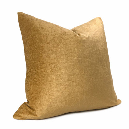 San Marco Amber Gold Chenille Pillow Cover - Aloriam